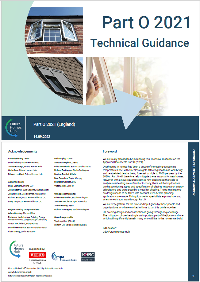 Part O 2021 (England) Technical Guidance