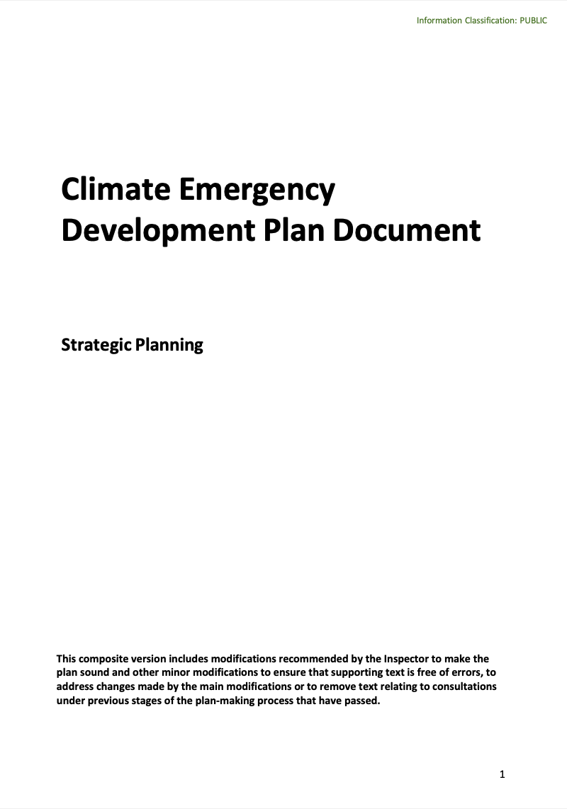Cornwall Council - Climate Emergency Development Plan Document (DPD)